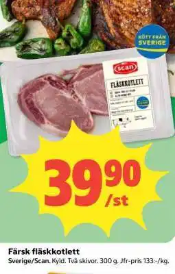 Coop Färsk Fläskkotlett erbjuda