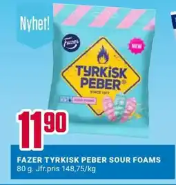 ÖoB FAZER TYRKISK PEBER SOUR FOAMS erbjuda