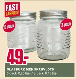 ÖoB GLASBURK MED SKRUVLOCK erbjuda
