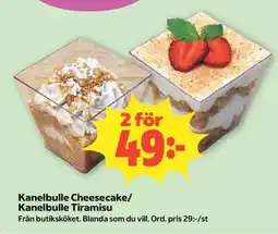Coop Kanelbulle Cheesecake/Kanelbulle Tiramisu erbjuda