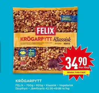 Willys Felix Krögarpytt 700g, 820g erbjuda