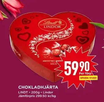 Lindt Chokladhjärta 200g