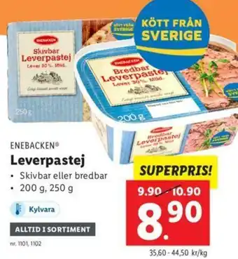 Lidl Enebacken Leverpastej 200 g erbjuda