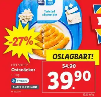 Lidl Chef Select Ostsnäckor 1kg erbjuda