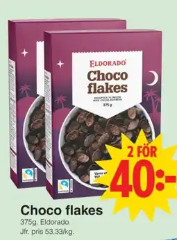 Matöppet Eldorado Choco flakes erbjuda