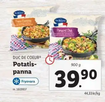 Lidl Duc De Coeur Potatispanna 900g erbjuda