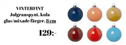 IKEA Vinterfint Julgranspynt, kula glas/mixade färger erbjuda