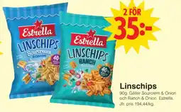 Matöppet Estrella Linschips erbjuda