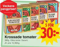 Matöppet Garant krossade tomater erbjuda