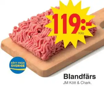 JM Kött & Chark. Blandfärs