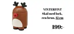IKEA Vinterfint skål med lock, ren brun erbjuda