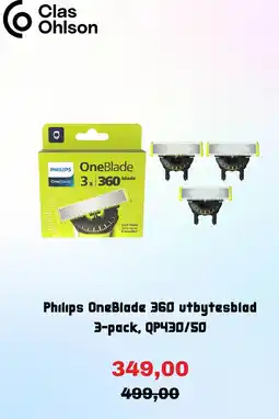 Clas Ohlson Philips OneBlade 360 utbytesblad erbjuda