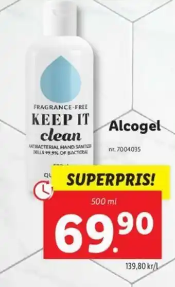 Lidl Alcogel 500 ml erbjuda