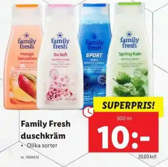 Family Fresh duschkräm 500 ml