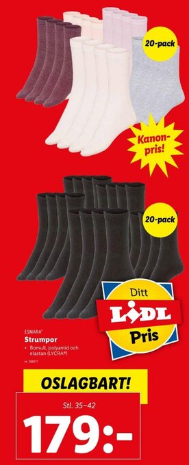 Lidl Esmara Strumpor erbjuda