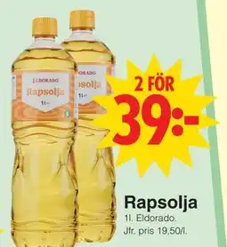 Matöppet Rapsolja erbjuda