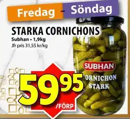 Matvärlden Tensta STARKA CORNICHONS erbjuda