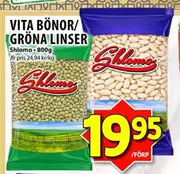 Matvärlden Tensta VITA BÖNOR/ GRÖNA LINSER erbjuda