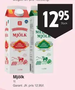 Matöppet Mjölk erbjuda
