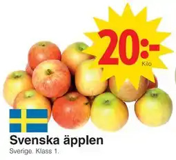 Matöppet Svenska äpplen erbjuda