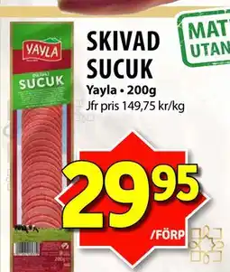Matvärlden Tensta SKIVAD SUCUK erbjuda