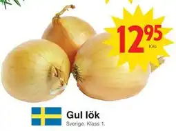 Matöppet Gul lök erbjuda