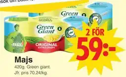 Matöppet Majs erbjuda