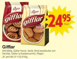 Matöppet Gifflar erbjuda