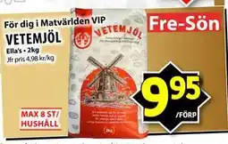 Matvärlden Tensta VETEMJÖL, Medlemspris erbjuda