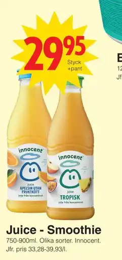 Matöppet Juice - Smoothie erbjuda