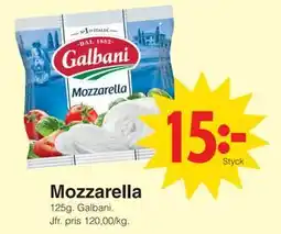 Matöppet Mozzarella erbjuda