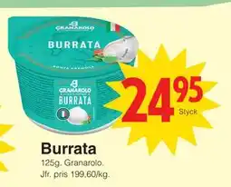 Matöppet Burrata erbjuda