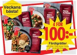 Matöppet Färdigrätter erbjuda