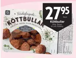 Matöppet Köttbullar erbjuda