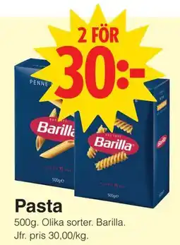 Matöppet Pasta erbjuda