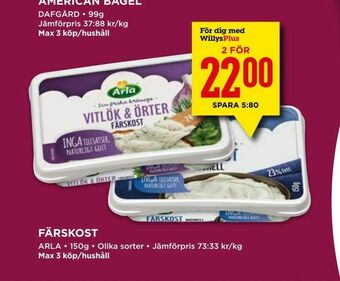 Willys Färskost erbjuda