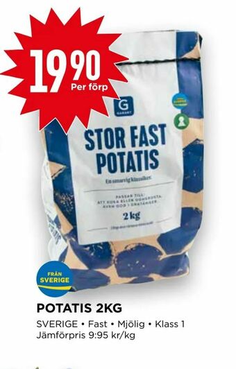 Willys Potatis 2kg erbjuda