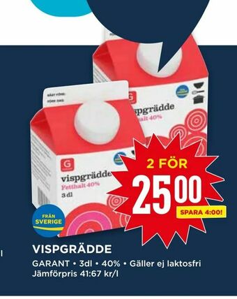 Willys Vispgrädde erbjuda