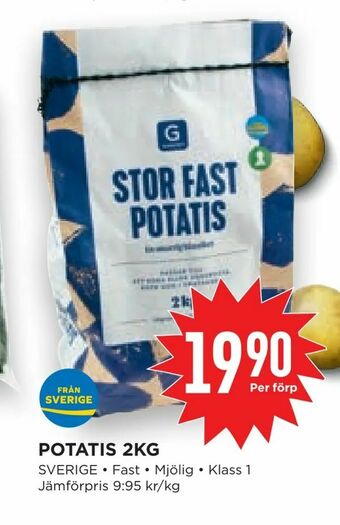 Willys Hemma Potatis 2kg erbjuda