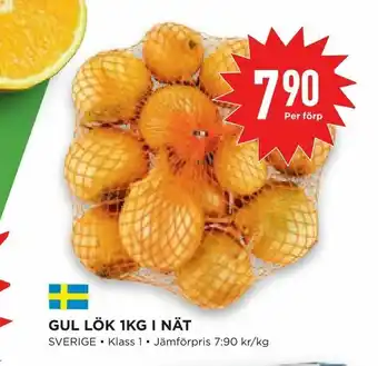 Willys Hemma Gul lök 1kg i nät erbjuda
