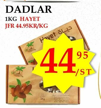 Matmixen Dadlar erbjuda