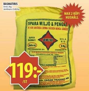 Matvärlden Tensta Basmatiris erbjuda