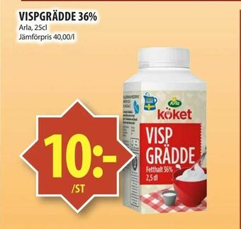 Matvärlden Tensta Vispgrädde 36% erbjuda