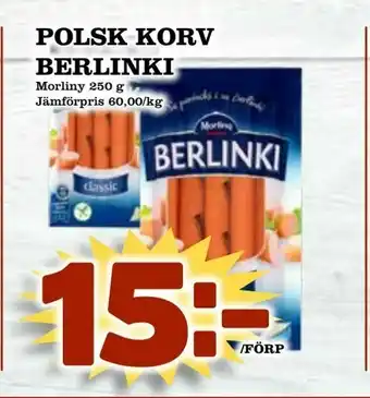 Matvärlden Tensta Polsk korv berlinki erbjuda