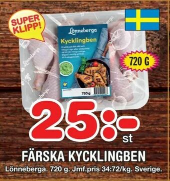 Nya Pulsen Färska kycklingben erbjuda