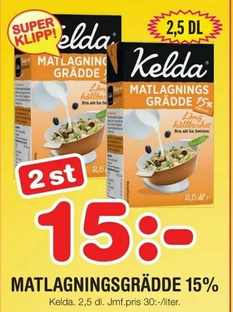 Nya Pulsen Matlagningsgrädde 15% erbjuda
