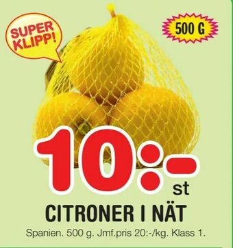 Nya Pulsen Citroner i nät erbjuda