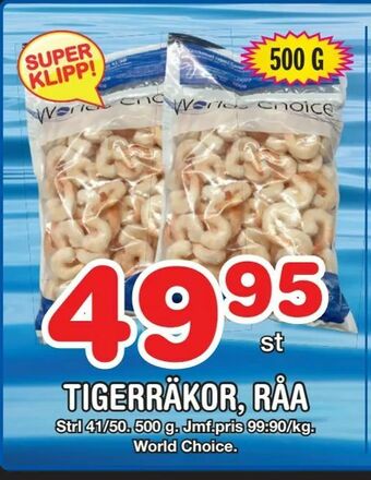 Nya Pulsen Tigerräkor, råa erbjuda