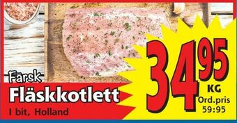 Supergrossen Fläskkotlett erbjuda