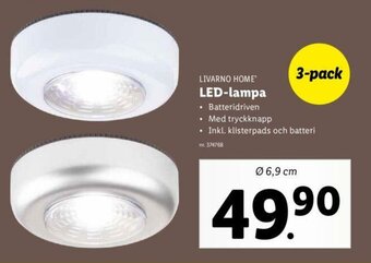 Lidl Livarno Home LED-lampa erbjuda